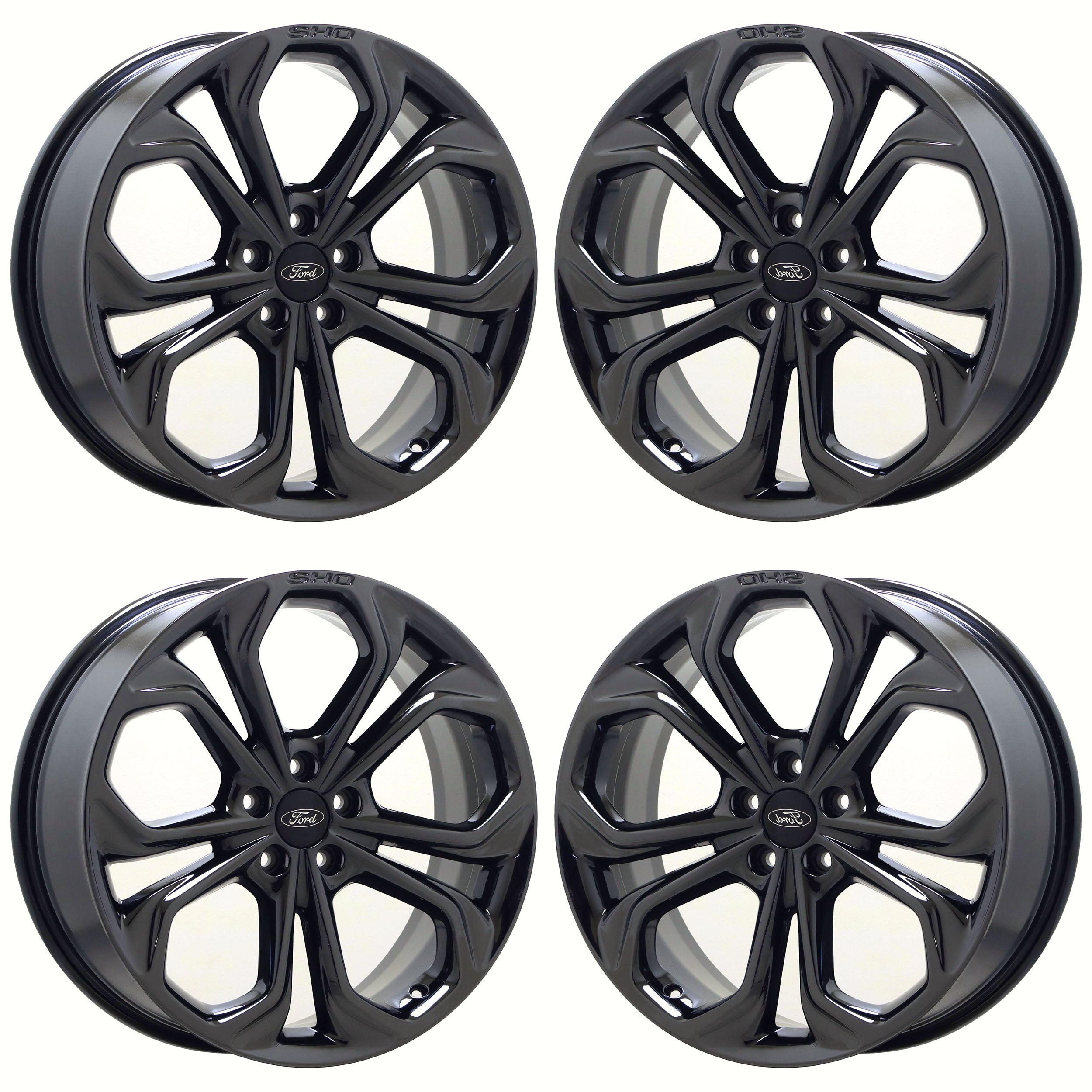 20" Ford Taurus Black Chrome wheels rims Factory OEM set 3926B
